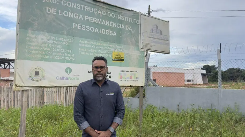Dr Santana cobra conclusão do centro de idosos em Porto Velho