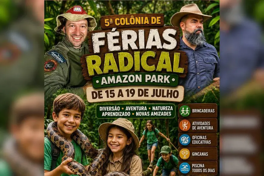 Colônia de Férias Radical no Amazon Park em Porto Velho
