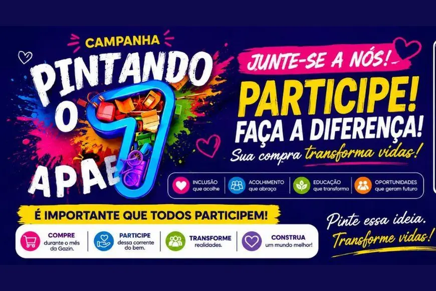 Gazin doa parte das compras para APAE Porto Velho em julho