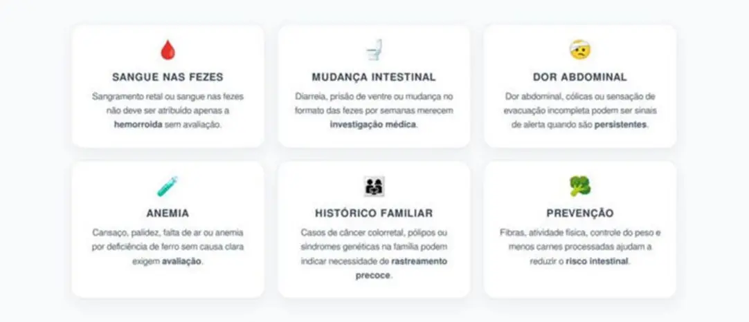 Câncer colorretal precoce sintomas que jovens não devem ignorar