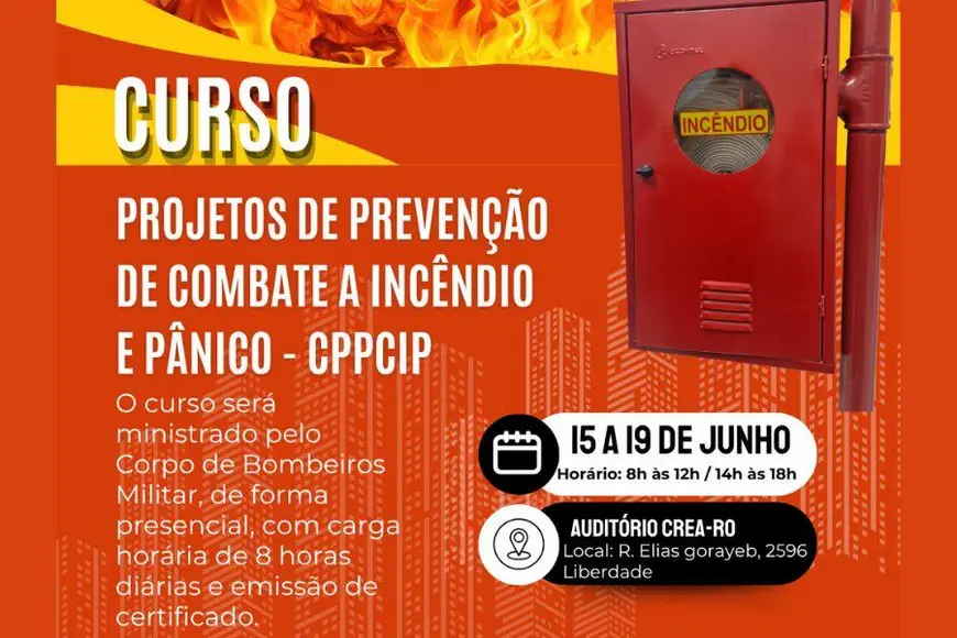 Crea RO e Bombeiros promovem curso sobre prevenção a incêndios