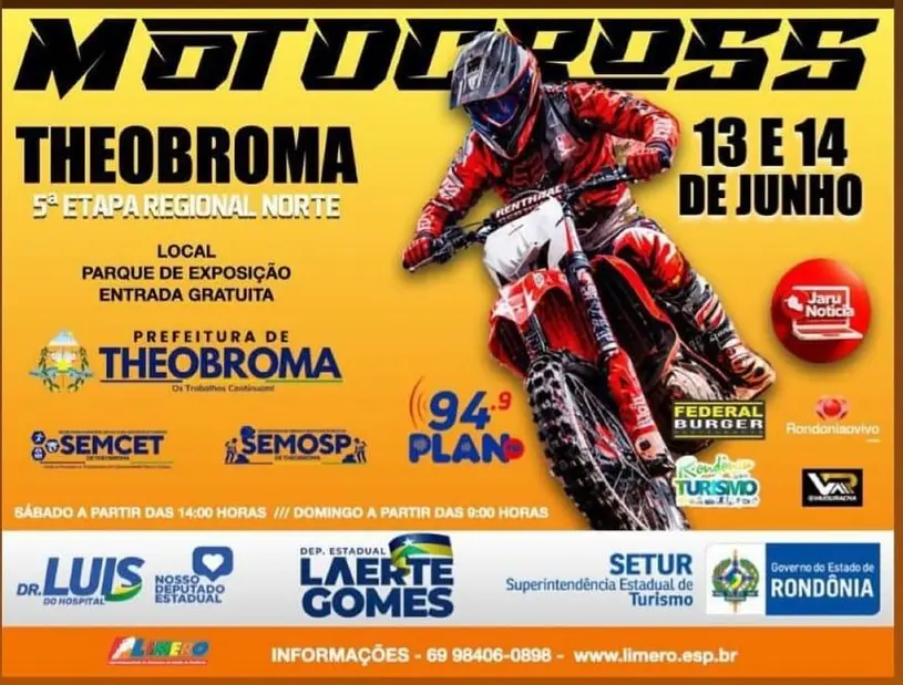 Theobroma recebe 5a Etapa Norte de Motocross 13 e 14 de junho