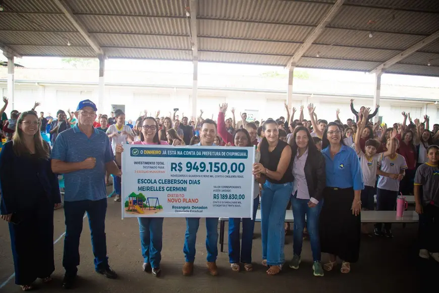 Deputada Donadon libera 949150 para playgrounds em Chupinguaia