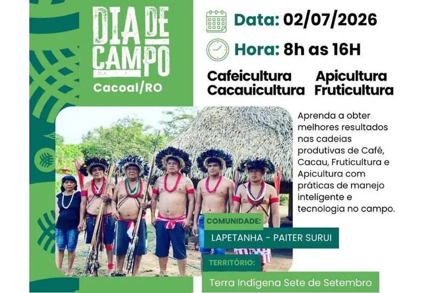 Dia de Campo Lapetanha Paiter Suruí em Cacoal 2 de julho