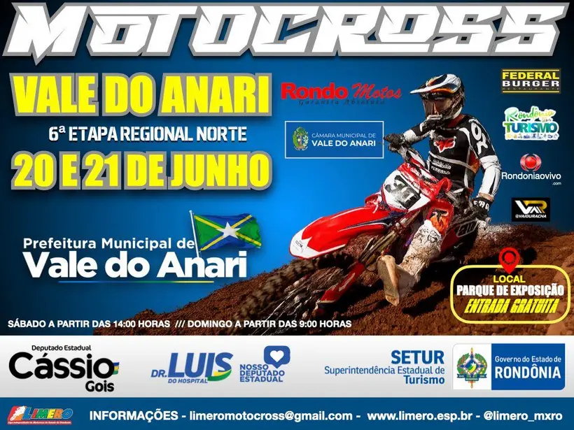 Vale do Anari sedia 6a Etapa do Campeonato Norte de Motocross