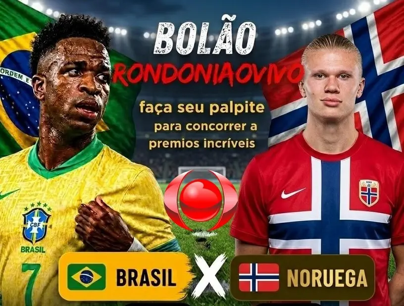 Rondoniaovivo promove bolão premiado para Brasil contra Noruega