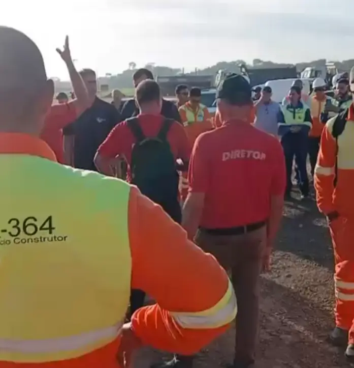 Áudios revelam comando de greve por paralisação nas obras da Nova 364