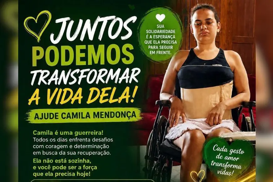 Porto Velhense Camila Mendonça perde visão e precisa de ajuda