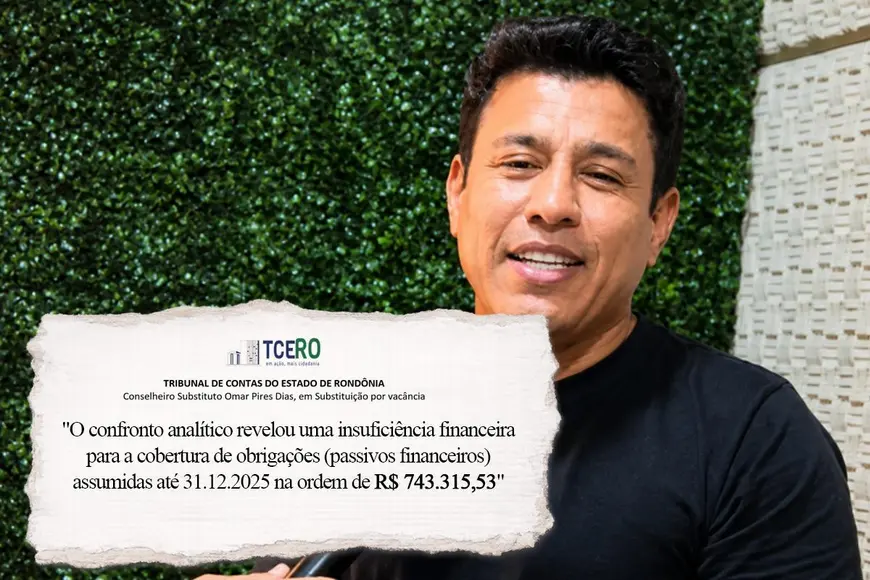 TCE RO abre prazo para defesa de Adailton Fúria sobre contas 2025