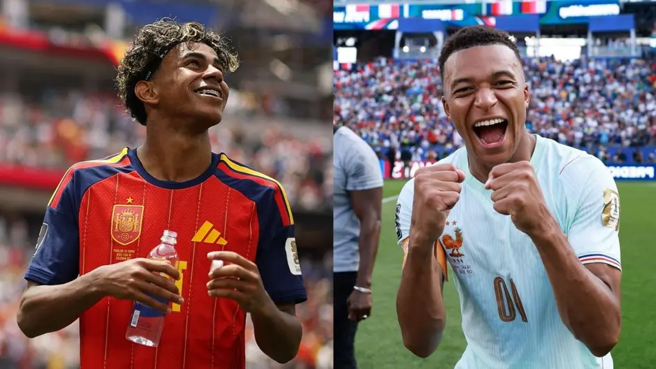 Mbappé e Lamine Yamal se enfrentam na semifinal da Copa do Mundo
