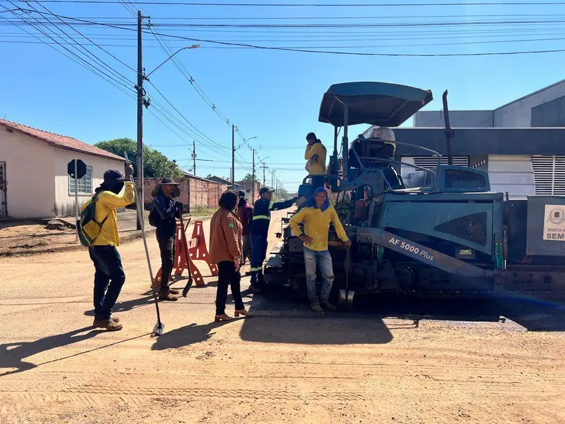 Porto Velho inicia recapeamento em 19 ruas do Cristal da Calama